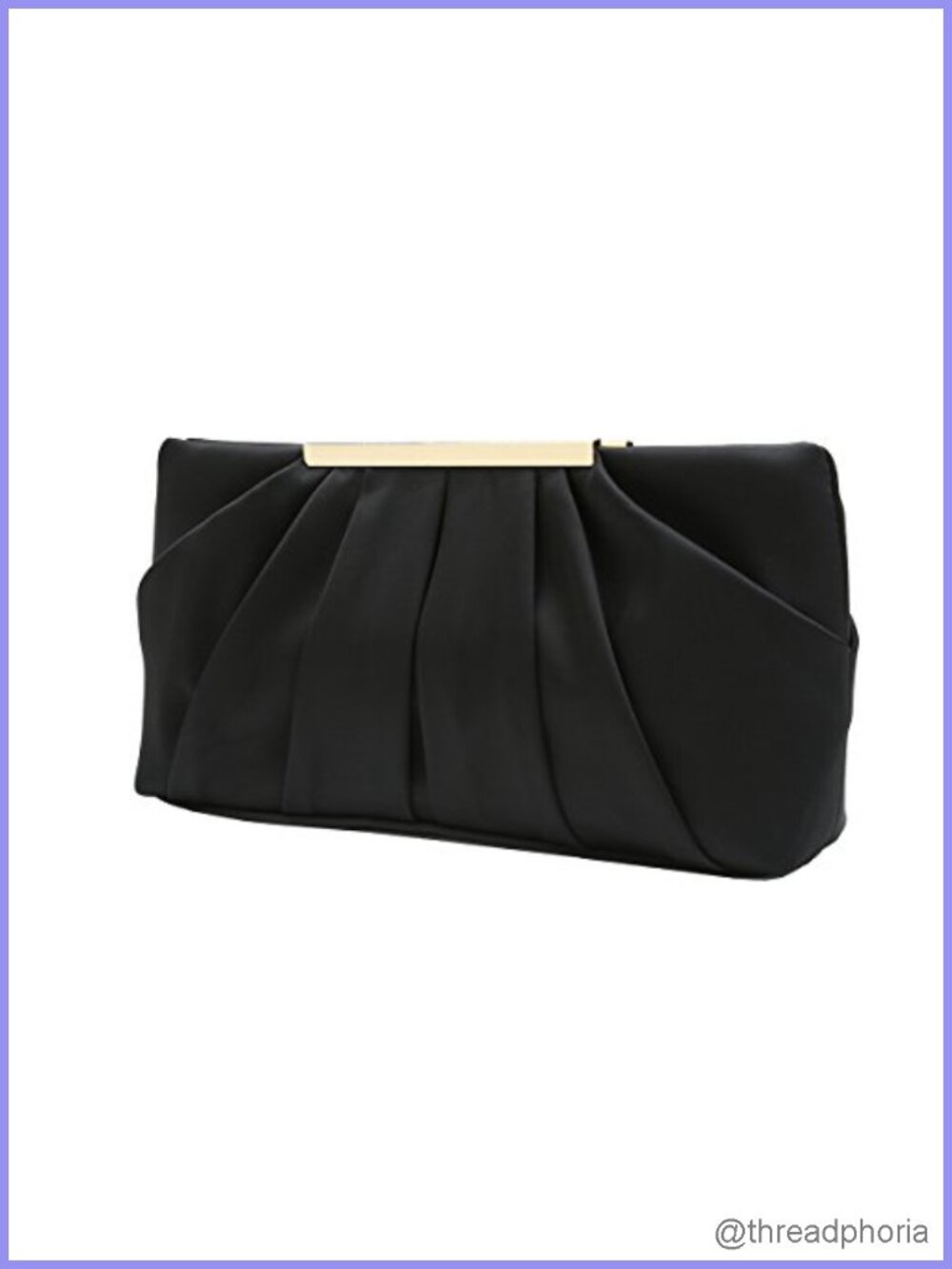Elegant Pleated Satin Evening Clutch with Detachable Chain Formal Handbag with